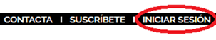 sppme-a cabecera menú superior iniciar sesión