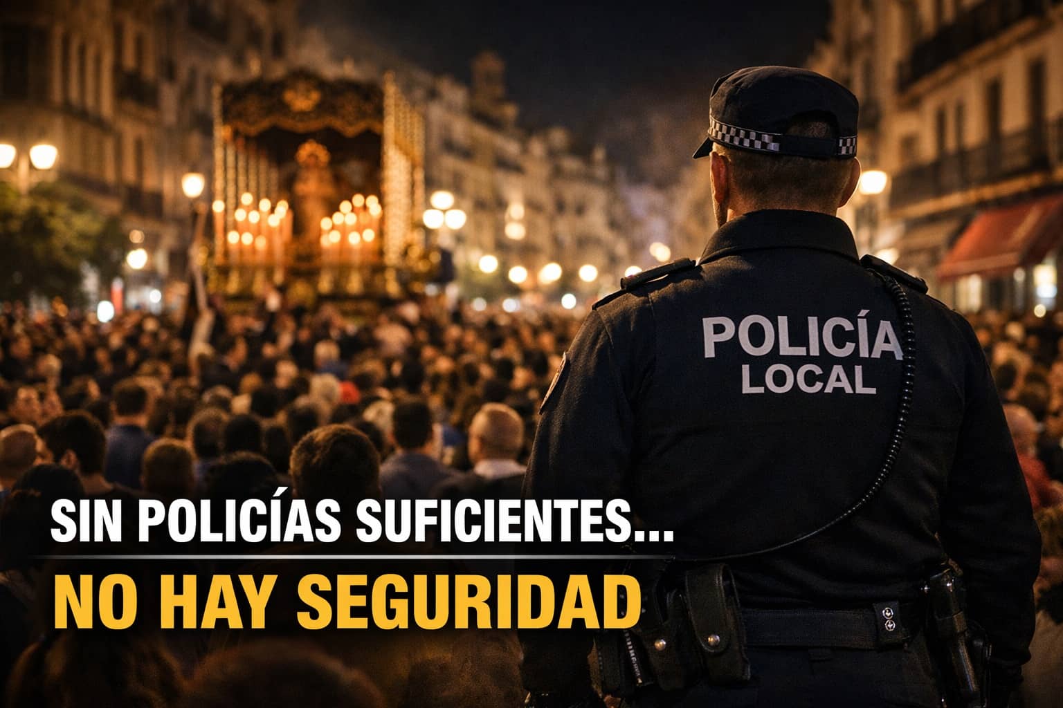 sin policías suficientes no hay seguridad