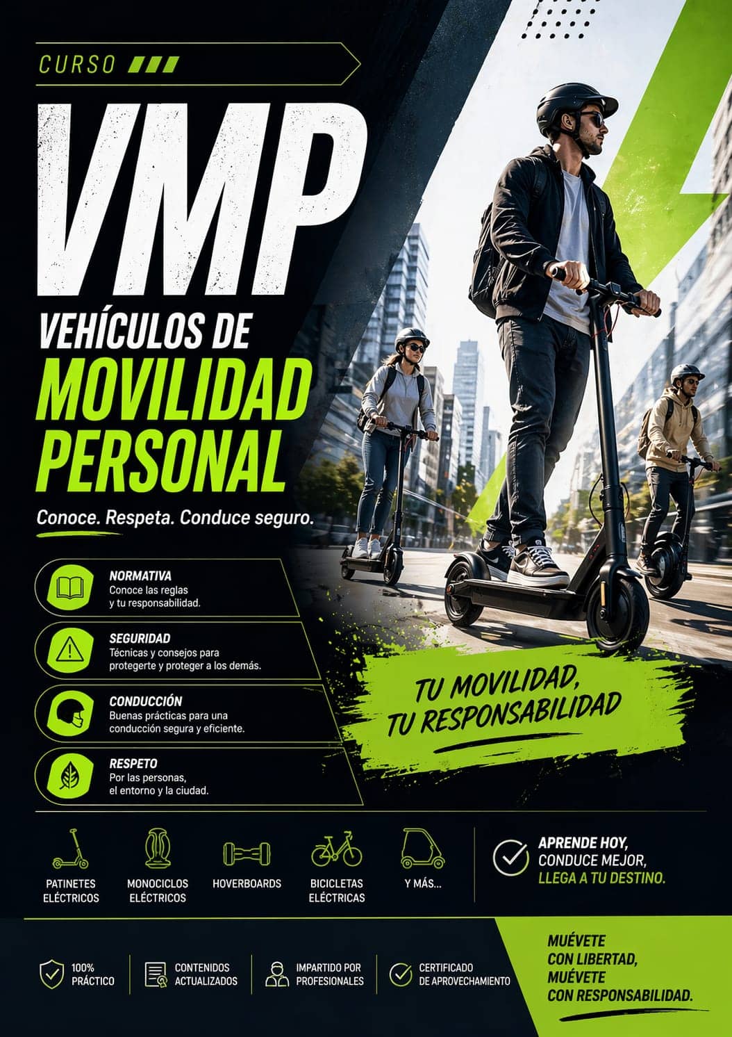 Curso Vehículos de Movilidad Personal. Actualización Normativa a 2026